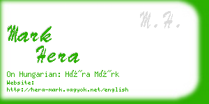 mark hera business card